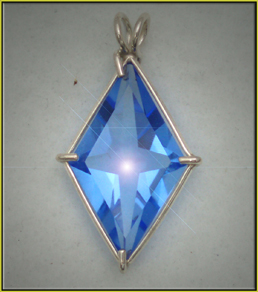 Ascension Star Pendant - Siberian Blue Quartz