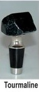 Black Tourmaline Wine Bottle Stoppers