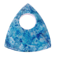 Blue Crazy Lace Agate Triangle Donut