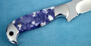 Blue Scapolite Knife Handle