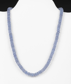 Blue Chalcedony Beaded Necklaces