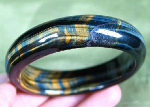 Blue & Gold Tiger Eye Bangles