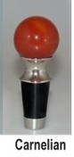 Carnelian Wine Bottle Stoppers