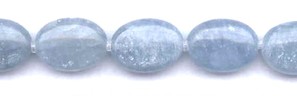 Celestine Celestite Beads 10x8mm Flat Oval