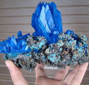 Electric Blue Chalcanthite Collection Pieces