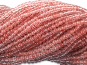 2mm Cherry Quartz Rounds Beads