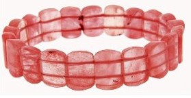 Cherry Quartz Mini Section Bracelet