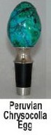 Chrysocolla Wine Bottle Stoppers