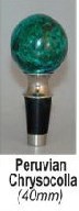 Chrysocolla Wine Bottle Stoppers