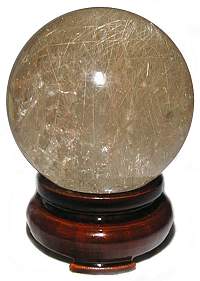 55mm Rutile in Citrine Sphere