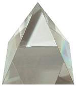 Clear Crystal Pyramid