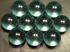 LIGHT BLUE OBSIDIAN SPHERES