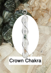 Crown Chakra Crystal Vial pendant