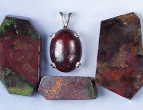 Cuprite Polished Slices