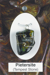 Pietersite or Tempest Stone Wire Wrapped 