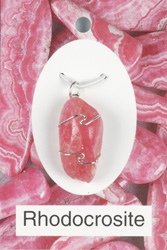 Rhodocrosite Wire Wrapped Pendants