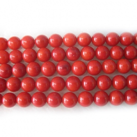 Red Coral Beads