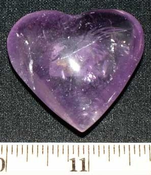 Deep Purple Amethyst Puffy Hearts