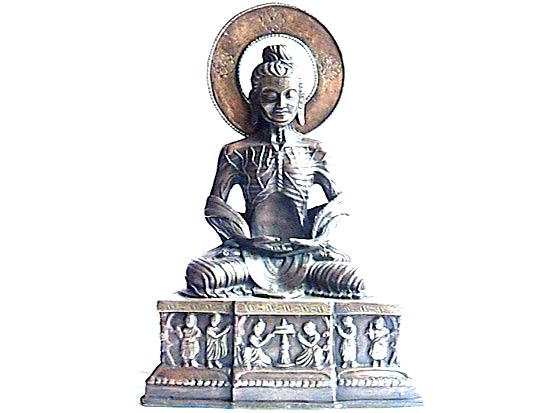 Fasting Buddha Brass Statue