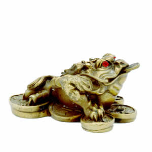 The Three legged toad / Money Frog Brass