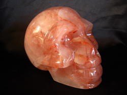 Fire Quartz Skulls