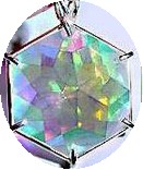 Flower Of Life Pendant Rainbow "Angel" Opal Aura