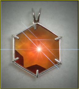 Flower of Life Pendant - Siberian Gold Quartz