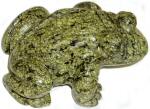 Reptile Skin Jasper Carved Frog 