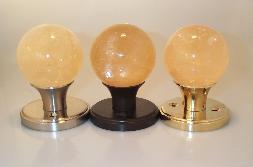 Golden Calcite Privacy or Passage Doorknob Set 