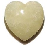 Golden Calcite Puffy Hearts