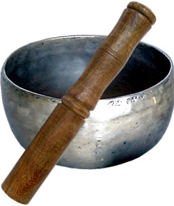 HAMMERED SINGING BOWLS PLAIN WITH STICK 