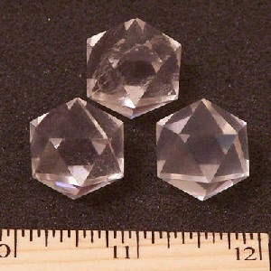 Platonic Solids Clear Quartz