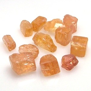 Imperial Topaz Crystal chips From Brazil 