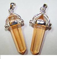 Imperial Gold Aura Point Pendants 