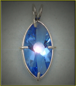 Infinite Eye Pendant - Siberian Blue Quartz