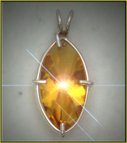 Infinite Eye Pendant - Siberian Gold Quartz