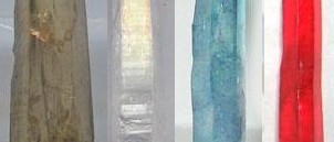 Champagne Aura Quartz, Angel Aura Quartz, Aqua Aura Quartz, Ruby Aura Quartz