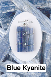Blue Kyanite Natural Wire Wrapped Stone 