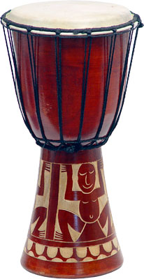 Jimbe Indonesian Carved Drums Instruments