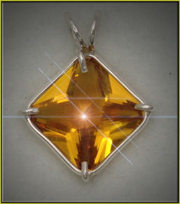 Magician Stone Pendant - Siberian Gold Quartz