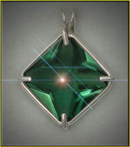 Magician Stone Pendant Siberian Green Quartz