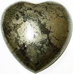 Midnight Pyrite Puffy Heart