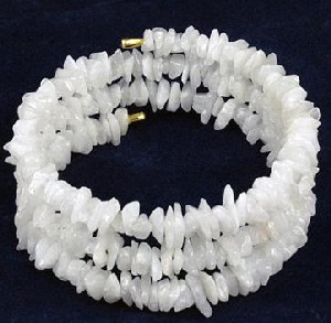 Milky Snow Quartz Wrap Chip Bracelet