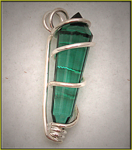 Mini Kabbalistic Crystal Pendant Siberian Green Quartz