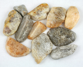 Moldau Quartz  Tumbled Slices