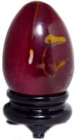 Red Mookaite Egg with Stand