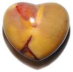 Mookaite Jasper Puffy Heart