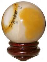Yellow Mookaite Sphere with Stand
