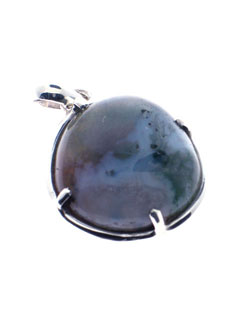 Moss Agate Drop Talisman