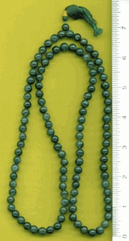 Moss Agate Round Beaded Necklace